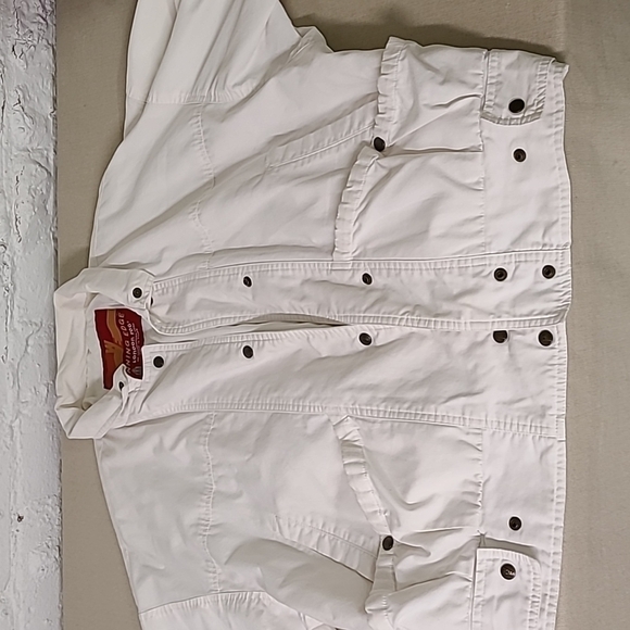 Authentic 80s Slouchy Off White Jacket  Size 11/12 London Fog White - Picture 8 of 12